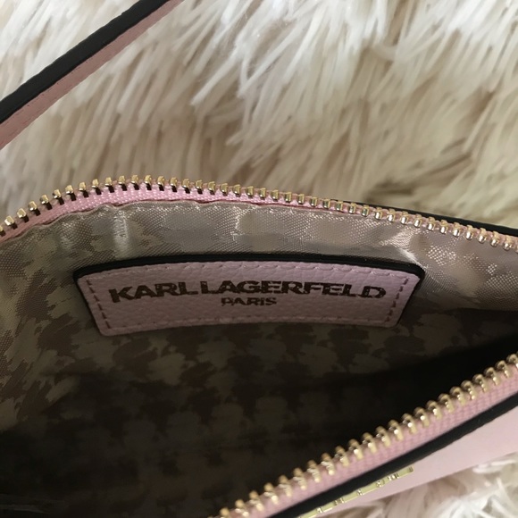 Karl Lagerfeld Pink wristlet purse - Picture 4 of 4